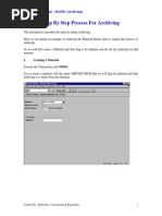 Step by Step Procedure For Archiving