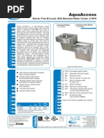 Barrier Free Bi-Level, Wall Mounted Water Cooler, 8 GPH