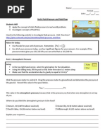 Static Fluid Pressure and Fluid Flow