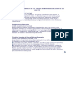 Características Generales de Los Aditivos Alimentarios Evaluación de Su Ingesta