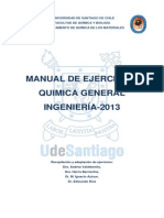 Manual de Ejercicios Química General Ingeniería 2013