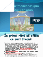 Actiunea Freonilor Asupra Stratului de Ozon