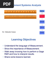 Measurement System Analysis