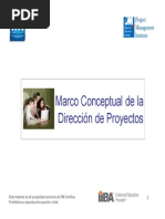 Marco Conceptual de La Dirección Del Proyecto