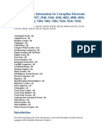 Diagnostic Code Information For Caterpillar Electronic Control