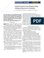 Moisture Assessment For Power Transformers Using PDC and Drying Out Processes Evaluation1