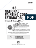 2013 National Painting Cost Estimator: Sample