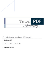 Tutorial - 2: Boolean Algebra & Combinational Logic