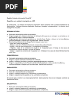 Requisitos Inscripcion Seniat