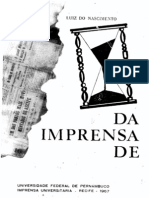 História Da Imprensa em Pernambuco - Vol. III