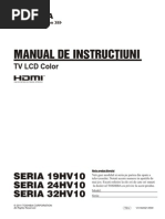 Manual de Utilizare TV LCD Toshiba 32hv10g 8025179 M