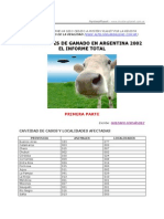 MUTILACIONES DE GANADO EN ARGENTINA 2002 - EL INFORME TOTAL de Gustavo Fernández