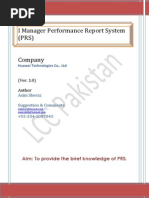 Performance Report System (PRS)