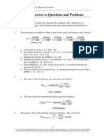 Chapter 1: Answers To Questions and Problems: Chapter 01 - The Fundamentals of Managerial Economics