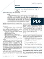 Reversal of Early Atherosclerosis in Metabolic Syndrome by Yoga A Randomized Controlled Trial 2157 7595.1000132