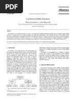 Cavitation Bubble Dynamics