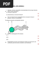 Practise Questions Unit 1 Module 1