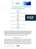 Generation of Electricity Through Speed Breaker Mechanism