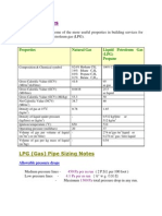 Gas Pipe Sizing