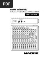 Mackie's Pro FX Mixer Operation Manual