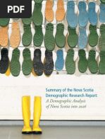 Summary of The Nova Scotia Demographic Research Report