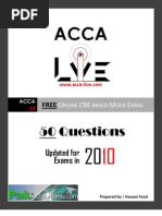 Free CBE ACCA F3 Financial Accounting Mock Exam