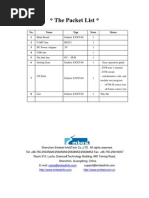 The Packet List : No. Name Type Num. Demo 1 2 3 4 5 6