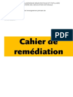 Remédiation Cahier