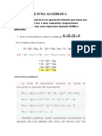 Concepto de Suma Algebraica