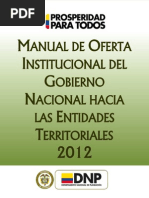 Manual Oferta Institucional-Dnp 2012