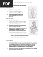 Biomecánica COLUMNA LUMBAR