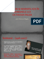 Simboluri Si Semnificatii in Romanele Lui Octavian Paler