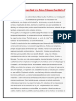 Qué Bondades Tienen Cada Uno de Los Enfoques Cuantitativo Y Cualitativo PDF