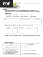 Goal Setting Practice Assignment