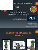 Elementos Finales de Control