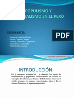 El Populismo y Neoliberalismo en El Perú