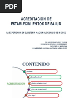 Acreditacion de Servicios de Salud, La Experiencia Mexicana