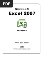 Ejercicios Excel 2007 - Intermedio PDF