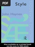 (John Haynes) Style (Language Workbooks)