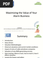 Maximizing The Value of Your Alarm Business