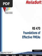 FMEA RCM Course - Foundations of Effective FMEA - RS 470 CourseNotes - Rev9.1