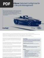 Jaguar Land Rover Configuration Lifecycle Management Web