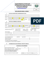 Declaracion Jurada Santa Ana