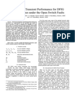 Analysis of Transient Performance For DFIG Wind Turbines Under The Open Switch Faults