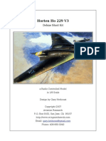 Construçã Avião Alemão Horter Ho229 - Building - Guide - Deluxe