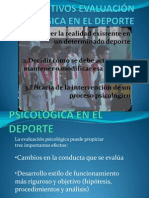 Objetivos Evaluación Psicológica en El Deporte