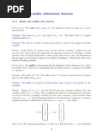 Rank Nullity