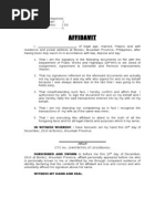 Affidavit Signature Fecha