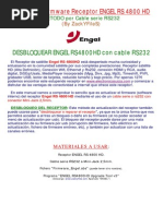 Manual Actualizar Desbloquear ENGEL RS4800HD Por RS232