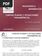 2.3 Curvas Planas y Ecuaciones Paramétricas PDF